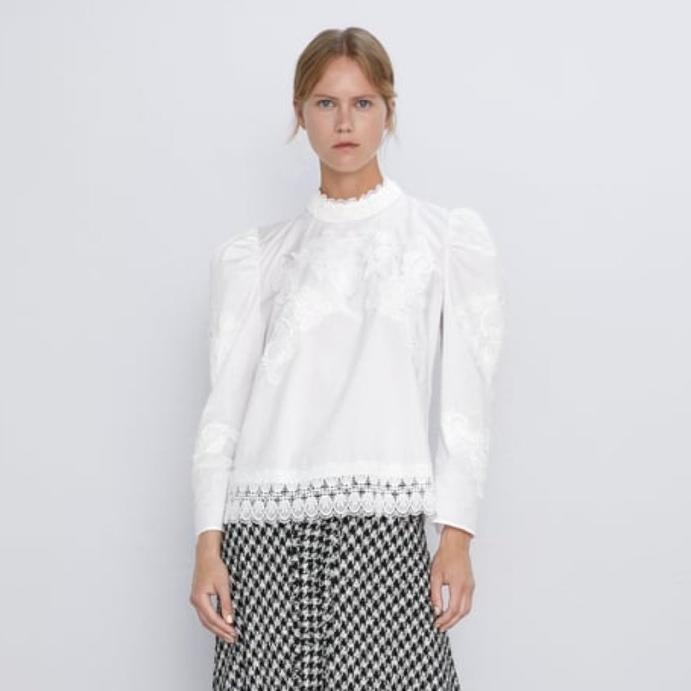 Zara | poplin blouse